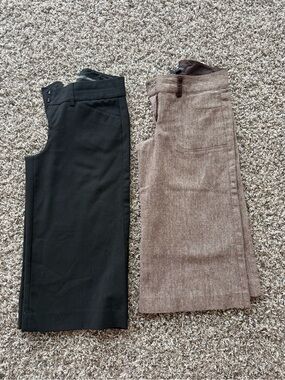 2 pairs gaucho dress pants